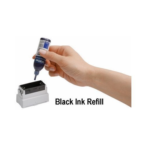 Ink Refill for StampCreator - Rubber Stamp Ink Refill (Black)