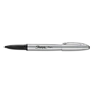 sharpie stainless steel grip pen, fine point (0.8mm), black ink, open stock