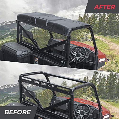 KEMIMOTO Roof Top Hard Combination Sport Roof Top Compatible with Polaris Ranger XP 900/ 1000/ XP 1000/ 570 3-Seat Roof (NOT Fit 2016+ Full Size 570 Roll Bar Cage)