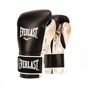 everlast powerlock pro training gloves 16oz blk/gld powerlock pro training gloves