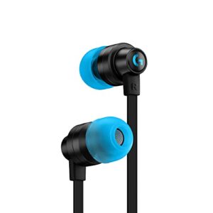 logitech g333 gaming earphones with dual audio drivers, in-line mic and volume control, compatible with pc/ps/xbox/nintendo/mobile with 3.5mm aux or usb-c port – black