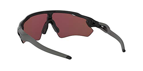 Oakley Men's OO9208 Radar EV Path Rectangular Sunglasses, Matte Black/Prizm Deep Water Polarized, 38 mm