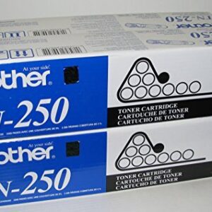 Brother TN250 Toner Cartridge - VALUE 4 Pack in Retail Packaging - Genuine Brother TN-250, Multi Pack of 4 Cartridges