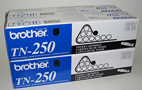 Brother TN250 Toner Cartridge - VALUE 4 Pack in Retail Packaging - Genuine Brother TN-250, Multi Pack of 4 Cartridges