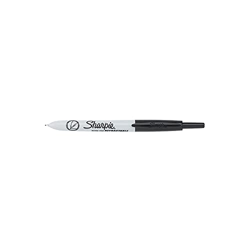 Sharpie 1735790Dz Sharpie Markers, Retractable, Ultra Fine, 12/Bx, Black