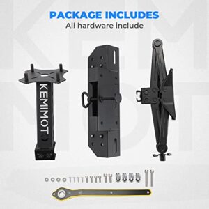 KEMIMOTO Spare Tire Mount UTV Spare Tire Carrier Compatible with Polaris Ranger 500 1000 XP General 1000 26-33 Inch Spare Tire Carrier Rack