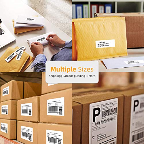 Labelebal Compatible 2-3/7" x 100' Direct Thermal Continuous Length Labels Replacement for DK-2205 Shipping Mailing Postage Compatible for Brother QL Printer (12 Rolls + 1 Frame, 30.48m Labels/Roll)…