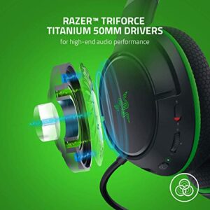 Razer Kaira Wireless Gaming Headset for Xbox Series X | S: Triforce Titanium 50mm Drivers - Cardioid Mic - Breathable Memory Foam Ear Cushions - EQ and Xbox Pairing Button - Black (Renewed)