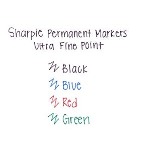 Sharpie Permanent Markers, Ultra-Fine Point, Black, 24-Count