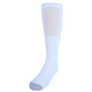 everlast boy’s full cushioned tube socks (6 pack), white