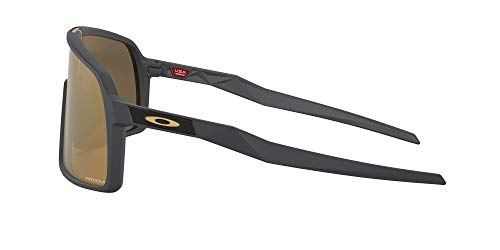 Oakley Men's OO9406 Sutro Rectangular Sunglasses, Matte Carbon/Prizm 24K, 37 mm