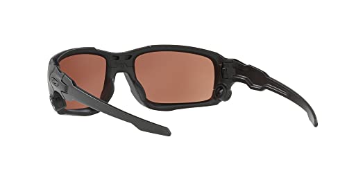 Oakley SI Men's OO9329 Ballistic Shocktube Rectangular Sunglasses, Matte Black/TR22, 61 mm