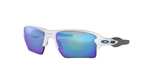 oakley oo9188 flak 2.0 xl sunglasses + vision group accessories bundle mens(polished white/prizm sapphire (918894)