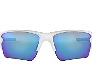 Oakley OO9188 Flak 2.0 XL Sunglasses + Vision Group Accessories Bundle mens(Polished White/Prizm Sapphire (918894)