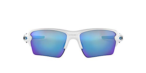 Oakley OO9188 Flak 2.0 XL Sunglasses + Vision Group Accessories Bundle mens(Polished White/Prizm Sapphire (918894)