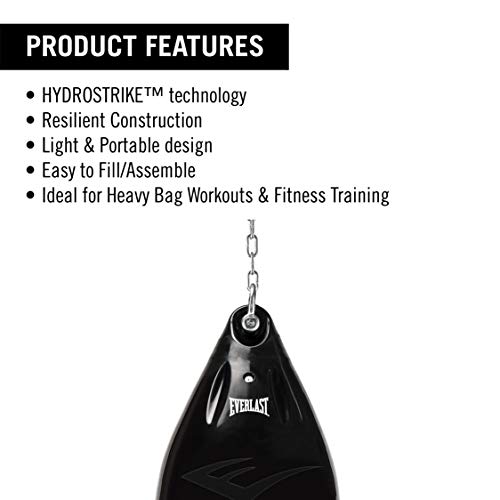 Everlast HydroStrike Water Bag, 100 lb, Black, P00000657