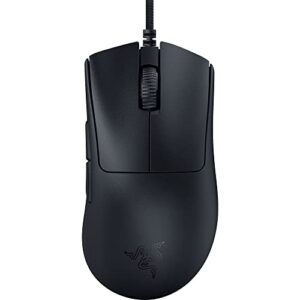 deathadder v3 wired gaming mouse: 59g ultra lightweight – focus pro 30k optical sensor – fast optical switches gen-3 – 8k hz hyperpolling – 6 programmable buttons – ergonomic – speedflex cable – black