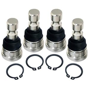 ball joint set for all polaris rzr 800 570 900, 10-20 sportsman 850,15-20 scrambler 1000,polaris ranger 800 900 xp/crew,4pcs atv/utv a-arm front ball joint joints set upper and lower replaces 7061220