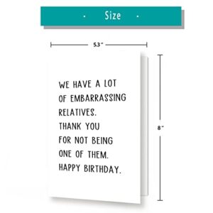 Hilarious Happy Birthday Gifts for Cousin,Joke Bday Card for Sister,Relatives Bday Card,Cute Birthday Card for Brother,Birthday Merchandise Aunty Uncle…