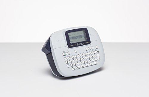 Brother PT-M95 Label Maker, P-Touch Label Printer, Handheld, QWERTY Keyboard, Up to 12mm Labels, Includes 12mm Black on White Tape Cassette