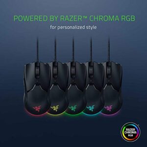 Razer Viper Mini Ultralight Gaming Mouse: Fastest Gaming Switches - 8500 DPI Optical Sensor - Chroma RGB Underglow Lighting - 6 Programmable Buttons - Drag-Free Cord - Classic Black (Renewed)