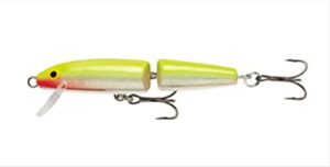 rapala jointed 09 fishing lure, 3.5-inch, silver fluorescent chartreuse