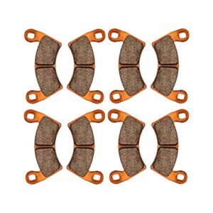 Zinger Brake Pads for Polaris RZR XP 1000 EPS 2022 2021 2020 2019 2018 2017 2016 2015 2014 & 2014-2021 RZR 1000 XP 4 Except Premium Edition,4 Set Front and Rear Sintered Copper Brake Pads