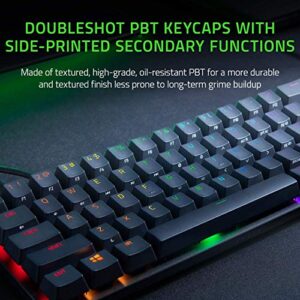 Razer Huntsman Mini 60% Gaming Keyboard: Fastest Keyboard Switches Ever - Linear Optical Switches - Chroma RGB Lighting - PBT Keycaps - Onboard Memory - Classic Black (Renewed)