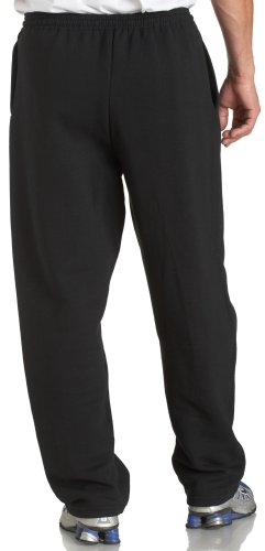 Russell Athletic Men's Dri-Power Open Bottom Sweatpants with Pockets, Black, X-Large