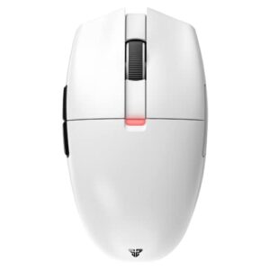 fantech aria xd7 wireless gaming mouse – pixart 3395 gaming sensor 26000 dpi, kailh gm8.0 switches, super lightweight 59 grams and ambidextrous egg shape, 3-mode connectivity, white