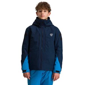 rossignol ski insulated ski jacket boys blue 12