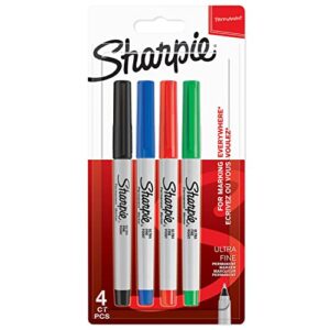 sharpie permanent markers | ultra-fine point | assorted colours | 12 count