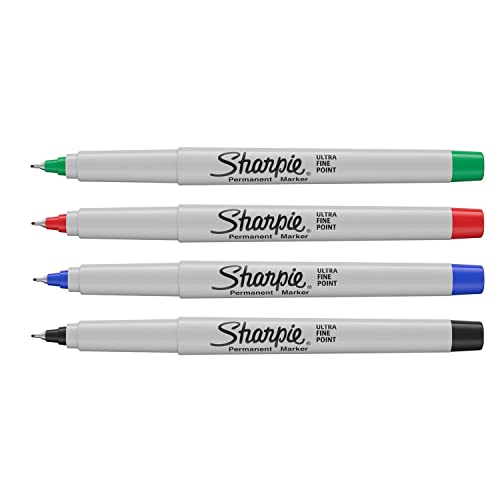 SHARPIE Permanent Markers | Ultra-Fine Point | Assorted Colours | 12 Count