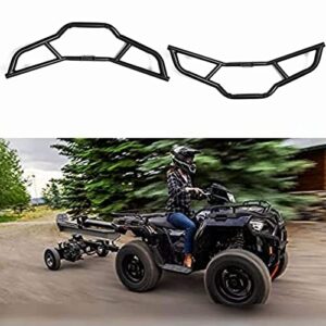 2Pcs ATV Front and Rear Bumpers Compatible with 2014-2020 Polaris Sportsman 570/ X2 570/ 570 SP/ETX/450 Bumper Protector