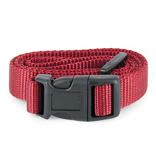 PetSafe 3/4 Replacement Collar Strap with no Holes, for PetSafe Bark, Wireless Fence, In-Ground Fence and Pawz Away Collars - Rust / Red