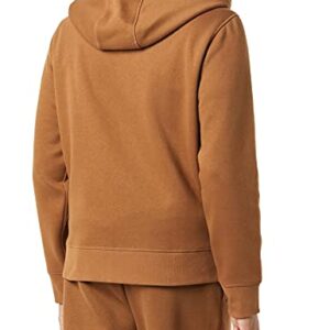 Amazon Essentials Men's Full-Zip Hooded Fleece Sweatshirt (Available in Big & Tall), Toffee Brown, Large