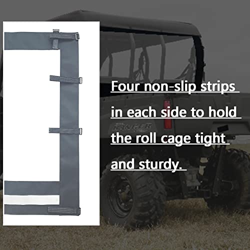 Polaris Ranger Full Size Rear Windshield, Soft PVC Dust Panel for Ranger 500 570 700 Round Bar ROPS (2 Seaters & Crew)