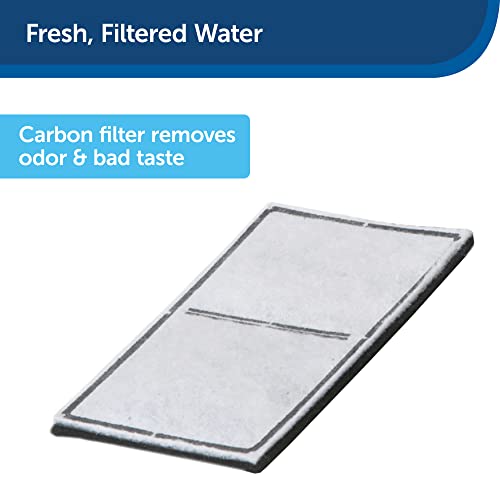 PetSafe Drinkwell Replacement Carbon Filter, Dog and Cat Water Fountain Filters Black, 3 Filters