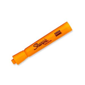 SHARPIE Tank Style Highlighters, Chisel Tip, Fluorescent Orange, Box of 12