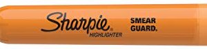 SHARPIE Tank Style Highlighters, Chisel Tip, Fluorescent Orange, Box of 12