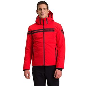 rossignol embleme insulated ski jacket mens red large