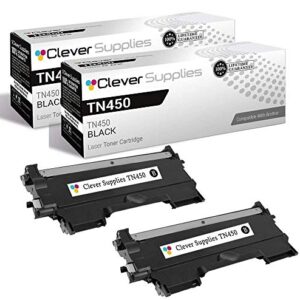 CS Compatible Toner Cartridge Replacement for Brother TN450 TN-450 2 Black HL-2275 2275DW 2280DW MFC-7240 7360N 7365DN 7460DN 7860DW FAX-2845 Intellifax 2840 2940