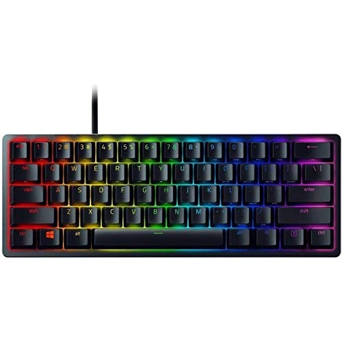 (Renewed) Razer Huntsman Mini 60% Gaming Keyboard: Clicky Optical Switches RZ-03-03390100 - Black