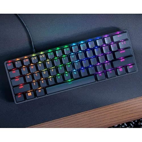 (Renewed) Razer Huntsman Mini 60% Gaming Keyboard: Clicky Optical Switches RZ-03-03390100 - Black