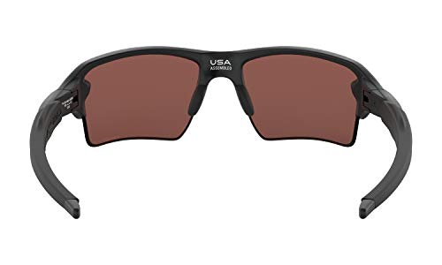 Oakley Flak 2.0 XL Sunglasses (Matte Black Frame/Prizm Deep H2 O Polarized Lens) with USA Flag Lens Cleaning Kit