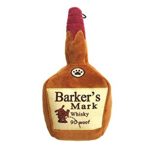 h&k for dogs power plush | barker’s mark (large) | funny dog toy | dog toy with squeaker | dog gift | fun, durable, and safe | squeaky dog toy