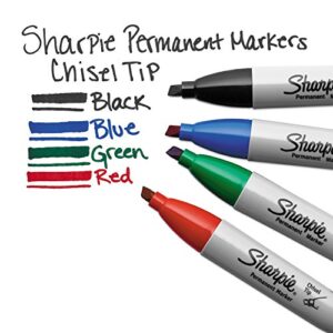 Sharpie 38203 Permanent Marker 5.3Mm Chisel Tip Blue Dozen