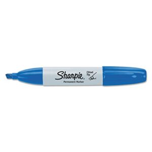 Sharpie 38203 Permanent Marker 5.3Mm Chisel Tip Blue Dozen