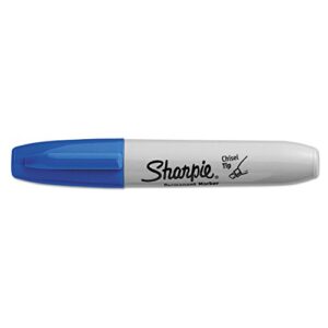 Sharpie 38203 Permanent Marker 5.3Mm Chisel Tip Blue Dozen