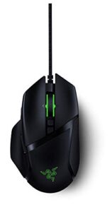 razer basilisk v2 – fps gaming mouse (gaming mouse with new 20,000 dpi focus + optical sensor, 5g, removable dpi switch and customizable scroll wheel, rgb chroma and usb) black
